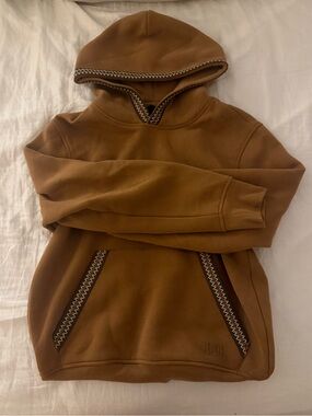 UGG Men's Chestnut Brown Crewneck Hoodie with Contrast Stitching